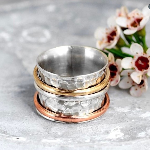 ❗️LAST CHANCE 9/30❗️BOHO 3 TONE RING - Picture 4 of 10